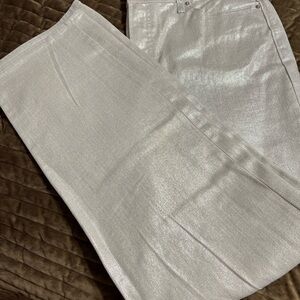 Old Navy Women's Metallic Flare Pants